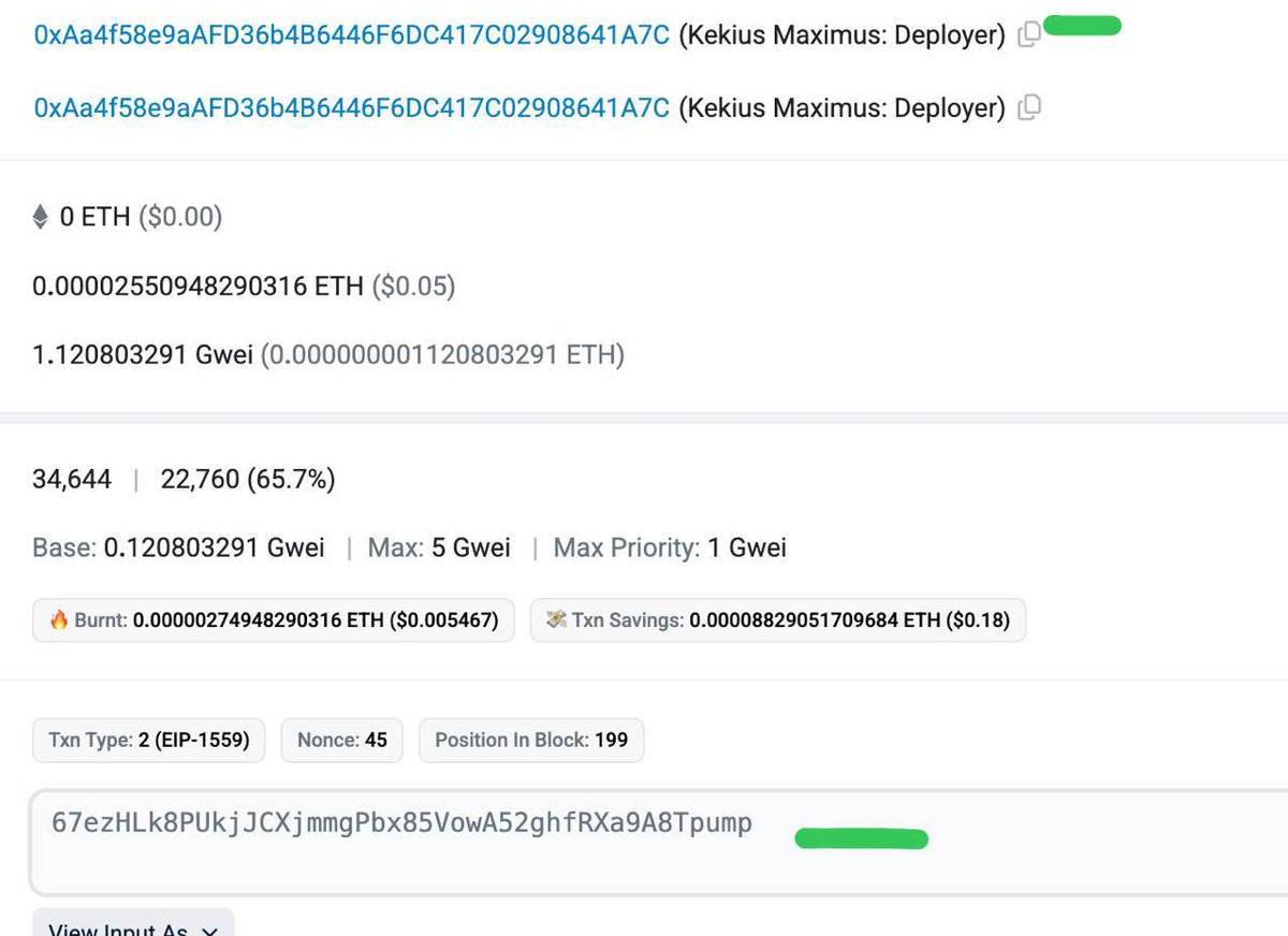 The same deployer that took Kekius to $400M just dropped the $GROKIUS CA in an on chain message 🤖
