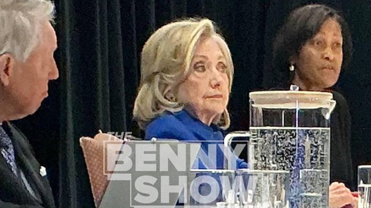 TMZ's tweet photo. Here's the first look at Hillary Clinton testifying under oath about Jeffrey Epstein in a photo that's been leaked from inside the room. https://t.co/bDg1wBMlnb https://t.co/NZerzJqk5o