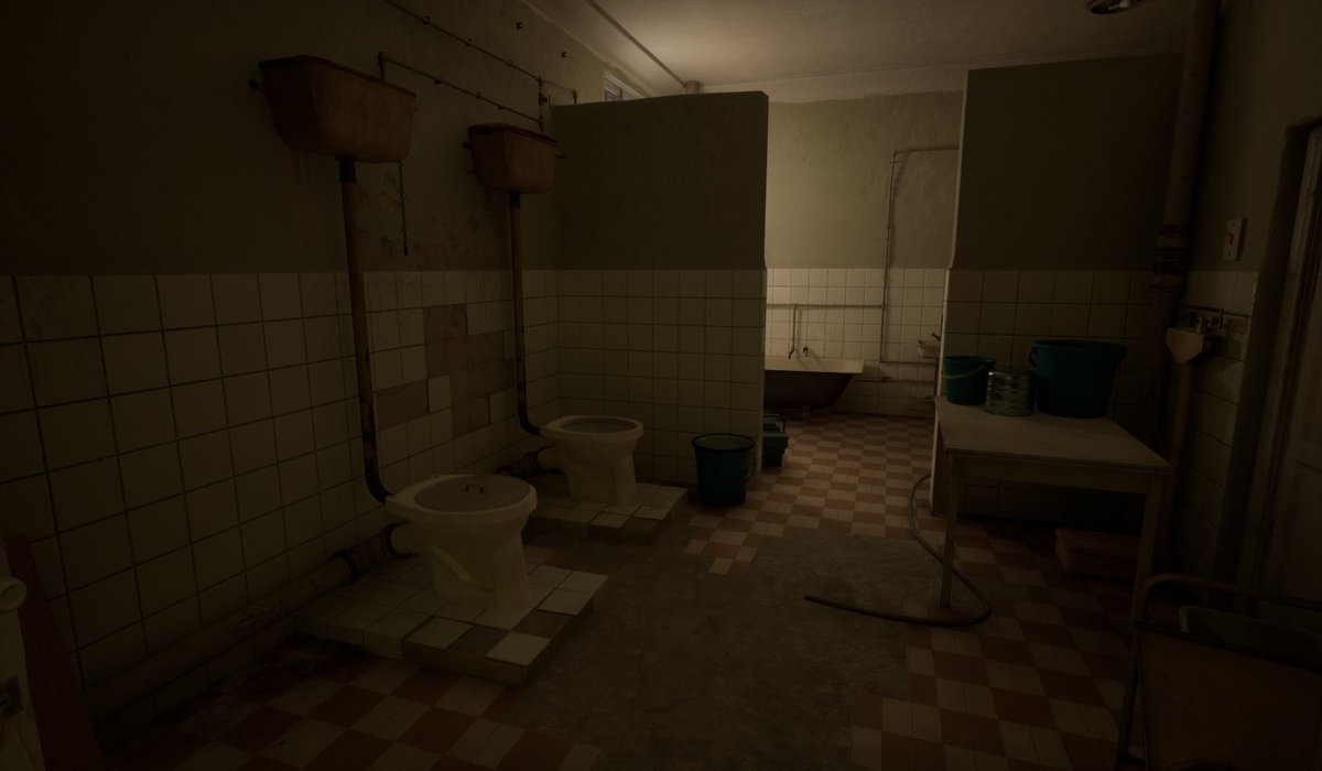 WN_Team's tweet photo. Developing the transit corridor (Sanitary room). From Laundry to Laboratory. 

#unrealengine #ue5 #environmentart #gamedev #wip https://t.co/YlDfjXmctz