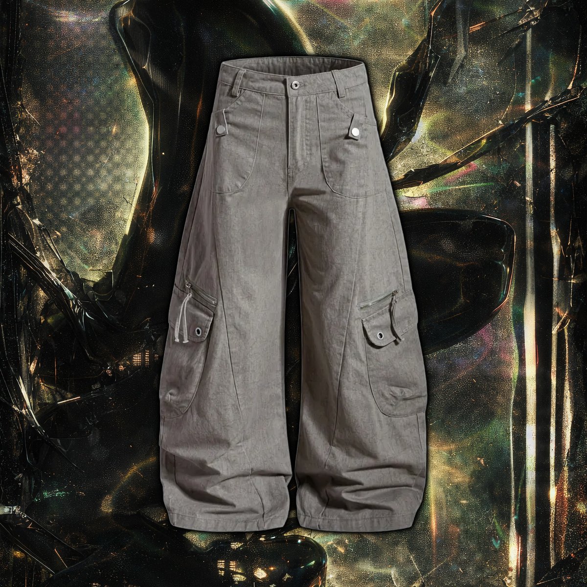 cloutcollection's tweet photo. 'Fathom' Shadow Wash Wide Leg Cargo Pants