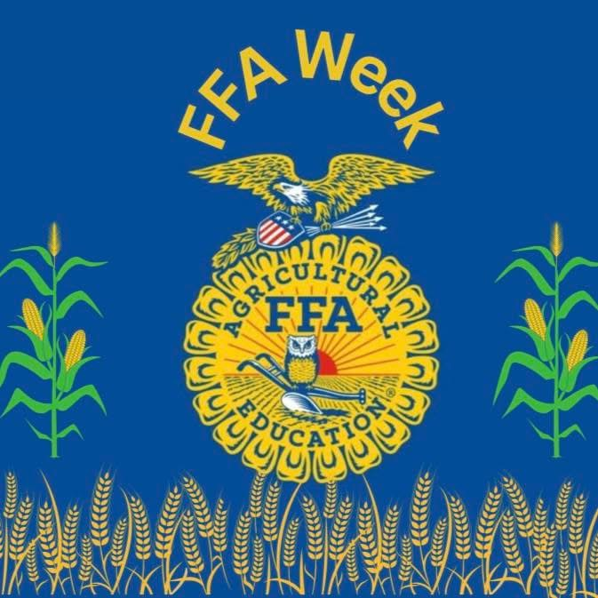 The National FFA week celebration will be postponed a week.
It will now be from March 9th - 13th!
Watch for a schedule later next week.
Good luck at State Ladies!!