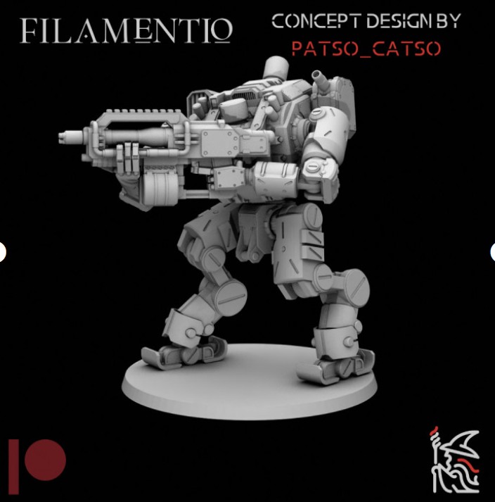 Before Blockwar and Katharsis, me and <a href="/FilamentioJojo/">Jojo Filamentio</a>  were experimenting with various stuff - mostly mechs for a sci fi setting that never came together. I liked this mechs rotary gun a lot