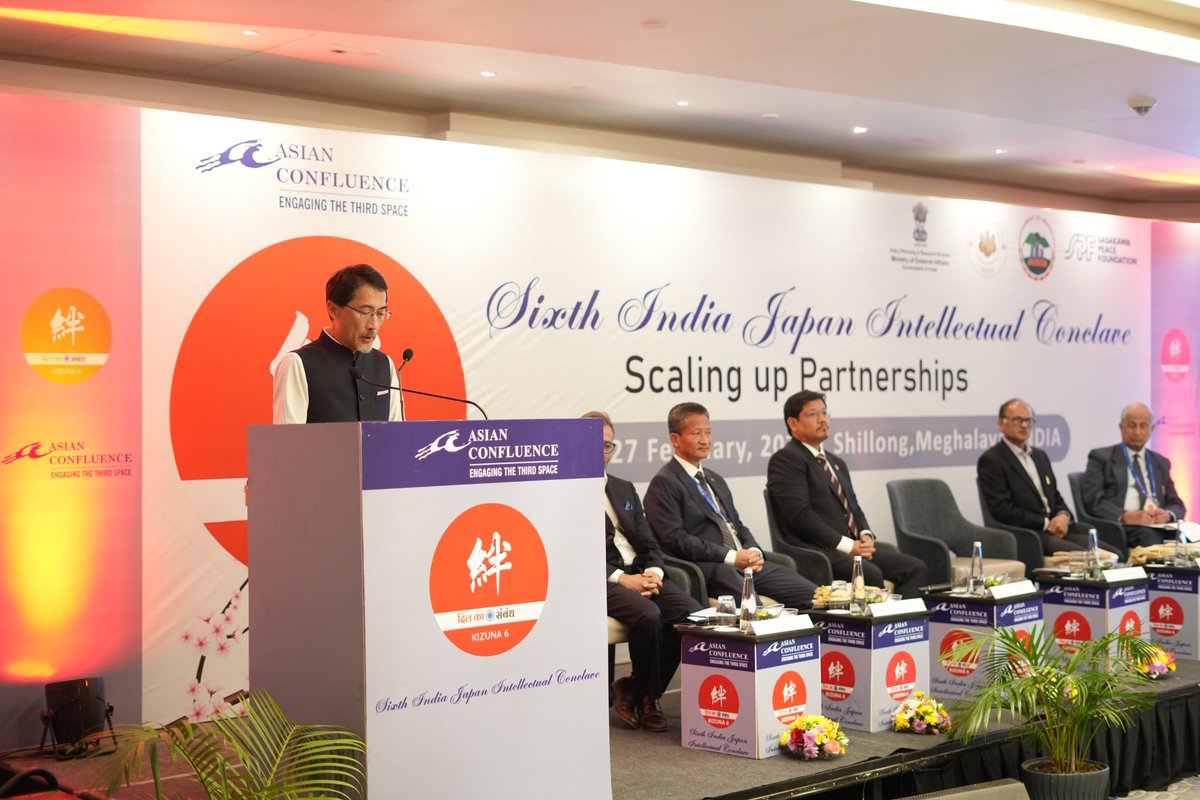 AsianConfluence's tweet photo. Asian Confluence is grateful  to H.E. Ono Keiichi, Ambassador of Japan to India for his insightful Opening Address

In his address, he highlighted Japan’s ongoing projects in the Bay of Bengal region, underscoring their strategic and developmental significance.

Ambassador Keiichi emphasized that, in a rapidly evolving global landscape, India and Japan are well positioned to emerge as key partners in advancing connectivity, stability, and sustainable development across the Indo-Pacific and beyond.

@JapaninIndia
