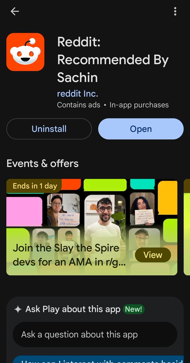 Why ...this is showing...reddit recommended by Sachin???