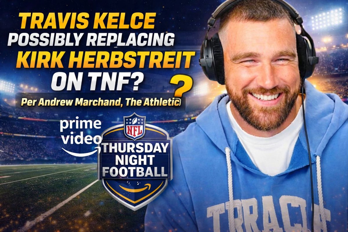 StarcadeMediaKC's tweet image. Travis Kelce to #tnf? One report from the Athletic believes it is possible.