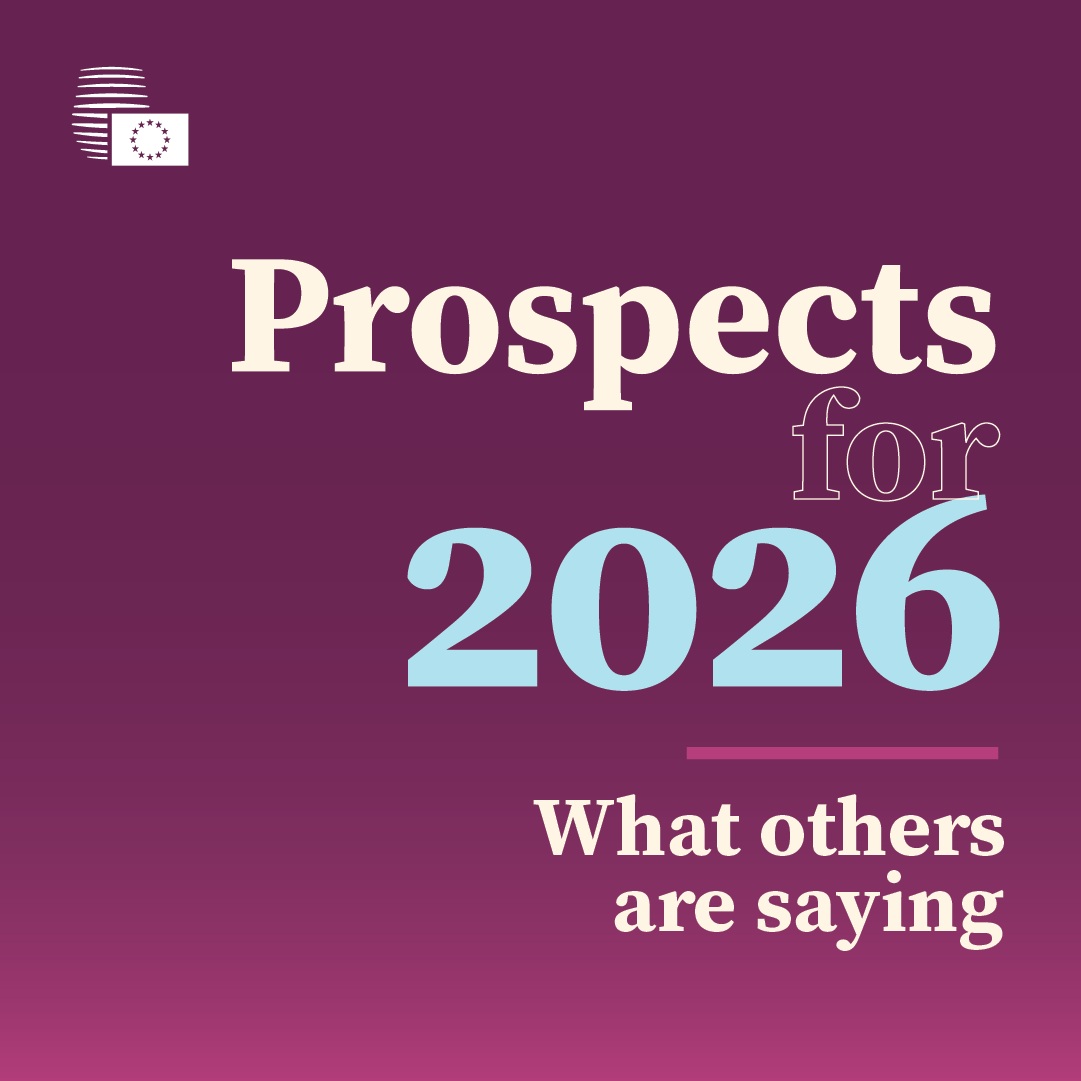 EUCouncil's tweet photo. What will shape 2026? 
What 10 conflicts will most likely influence the year ahead?

📖 Read our Prospects for 2026 that brings together global foresight from 35 outlook reports across media, think tanks and research institutes worldwide.

🔗 https://t.co/brYnXhXbNf https://t.co/GNQY6AGtp4