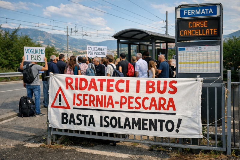 Bus cancellati, esplode la protesta: Isernia-Pescara sempre più isolata 

GUARDA QUI:  ift.tt/XdYgfj0