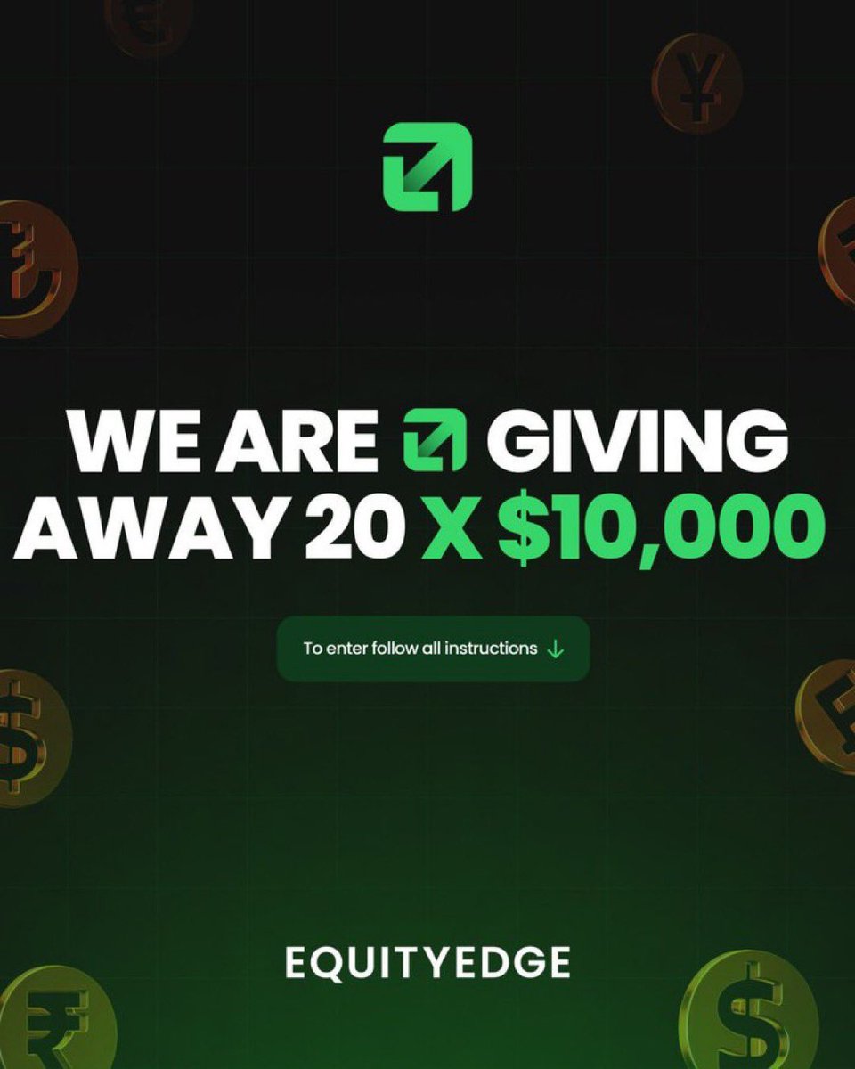 As we have hit 38K followers… 🎉

WERE GIVING AWAY 20X 10K Instant Accounts 🚀

How to enter 👇

1️⃣ Follow Us <a href="/EquityEdgeUK/">Equity Edge</a> 
2️⃣ Like &amp; Repost
3️⃣ Tag 3 friends
4️⃣ Engage with our latest 3 posts
(Like &amp; Repost)

🏆 Winners announced March 6th.

Are you in? 👀