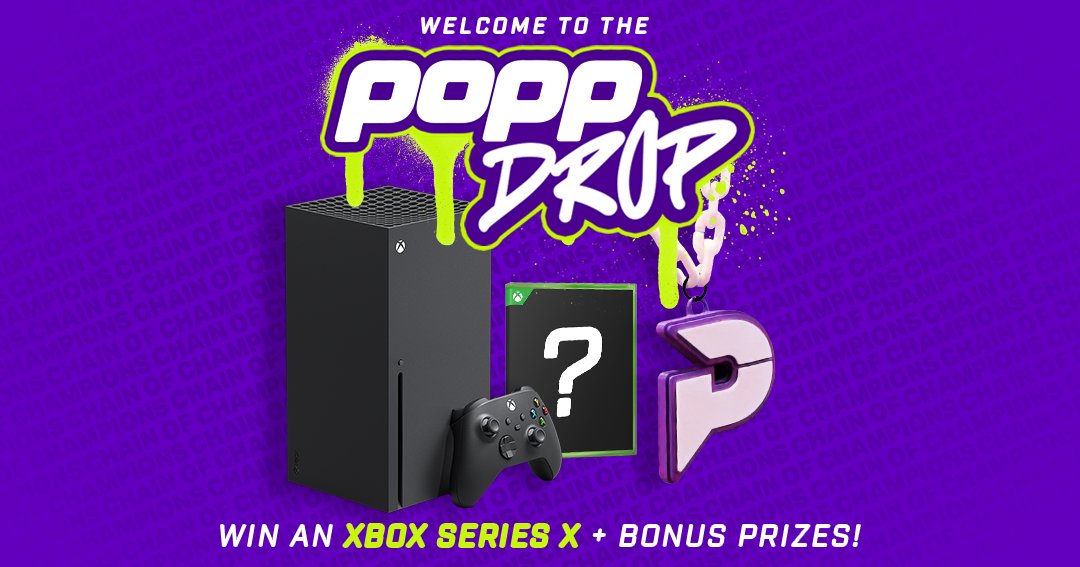 🚨 THE POPP DROP IS LIVE 🚨

POPP Chains is giving away the ULTIMATE prize bundle, and one winner takes it all 👇

🎮 Xbox
🎮 Xbox Controller
🎮 Mystery Game
⛓️ Custom POPP Chain 

🏆 1 Winner
🗓️ Ends March 31st

Check out our giveaway here:
poppchains.com/giveaways 

The more