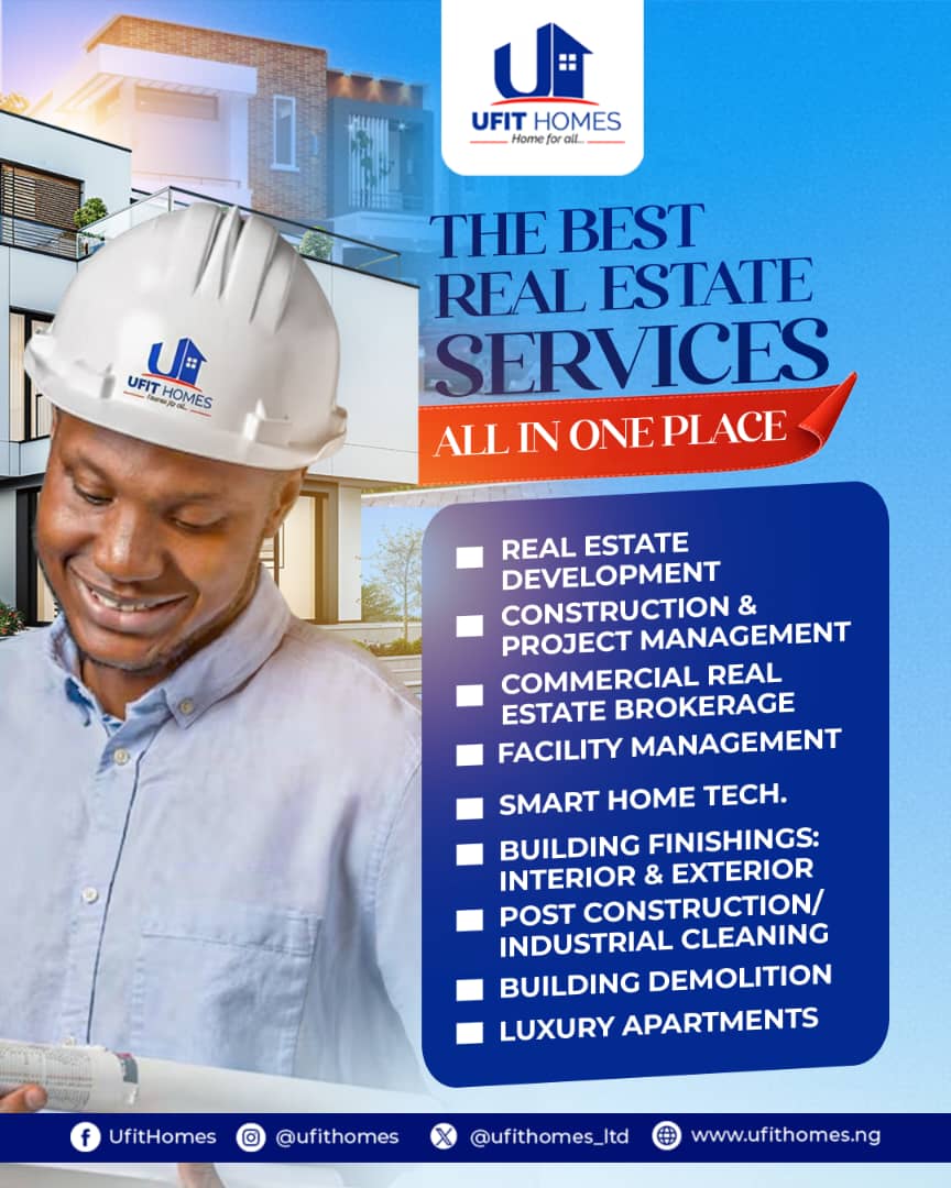 ufithomesLtd's tweet photo. Every brand has its signature when it comes to serving customers right.
At UfitHomes, we are committed to serving you through the services on the flyer...
We’re just a DM away, reach out now.
#beyondlandsales #construction #buildingfinishes #homesforall #ufithomes https://t.co/PGYdIMOp5W