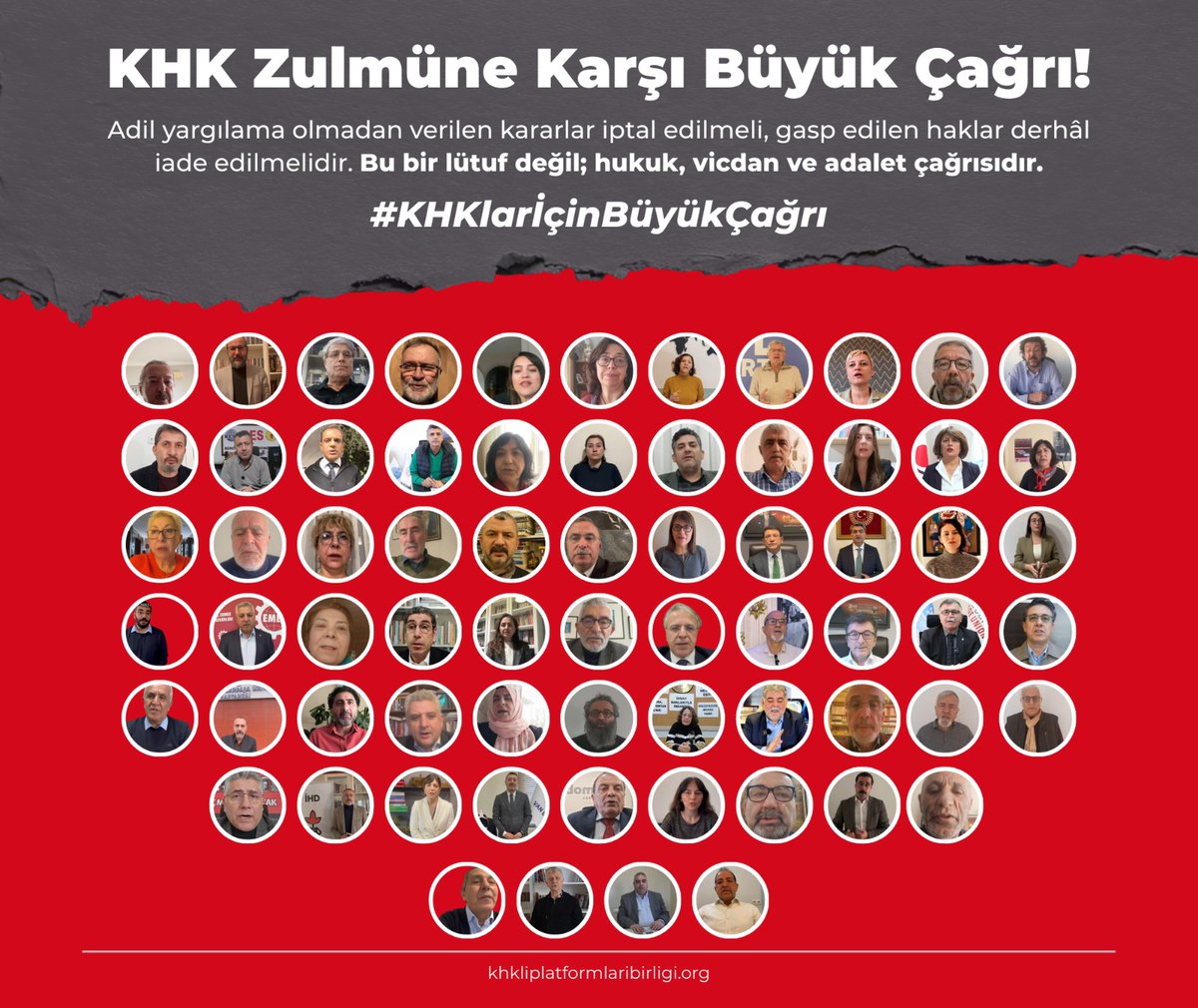 #KHKlarİçinBüyükÇağrı devam ediyor. KHK'lılar bu ülkenin en kaliteli insan kitlesidir. 10 yıldır yokluğa mahkum edilmesi sosyal bir cinayettir.