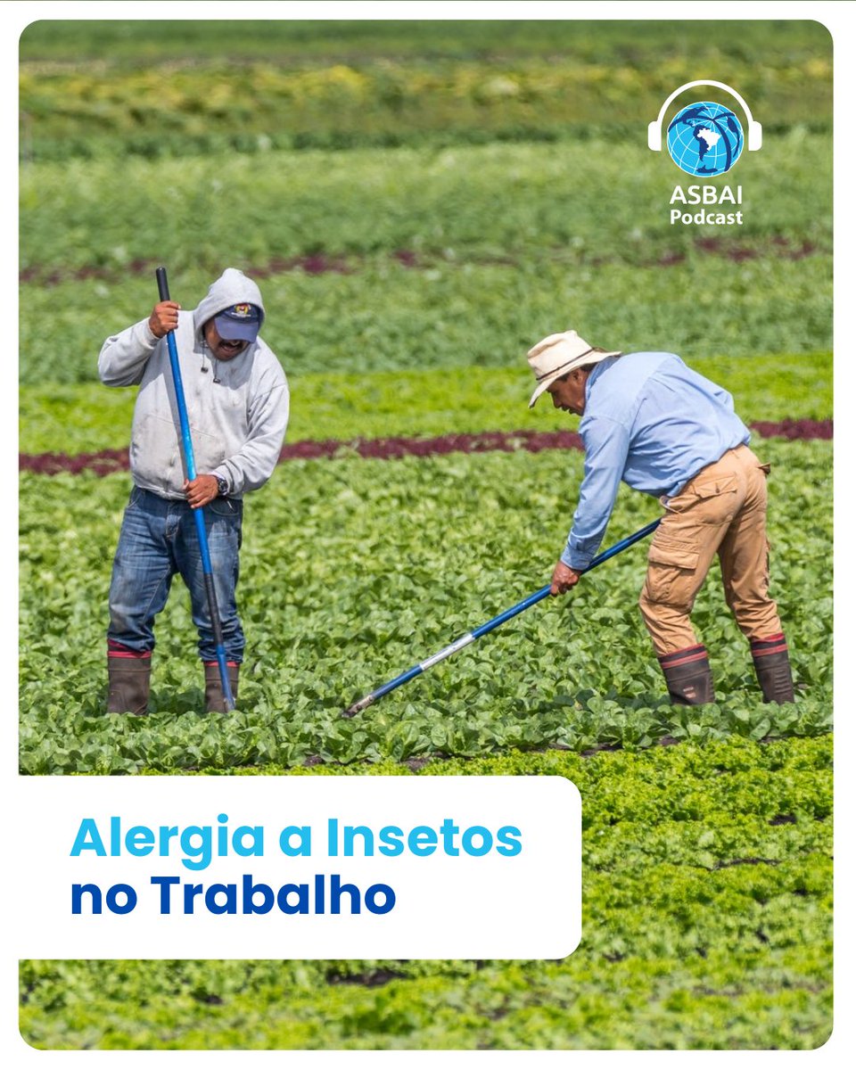 Profissionais que ficam mais[pd1]  expostos a vespas, abelhas e formigas, como os que trabalham no campo, não devem fazer exames de sangue se ainda não apresentaram sinais de alergias.

Acesse: open.spotify.com/episode/5s35Eb…

#anafillaxia #insetos #picadadeabelha #alwergia