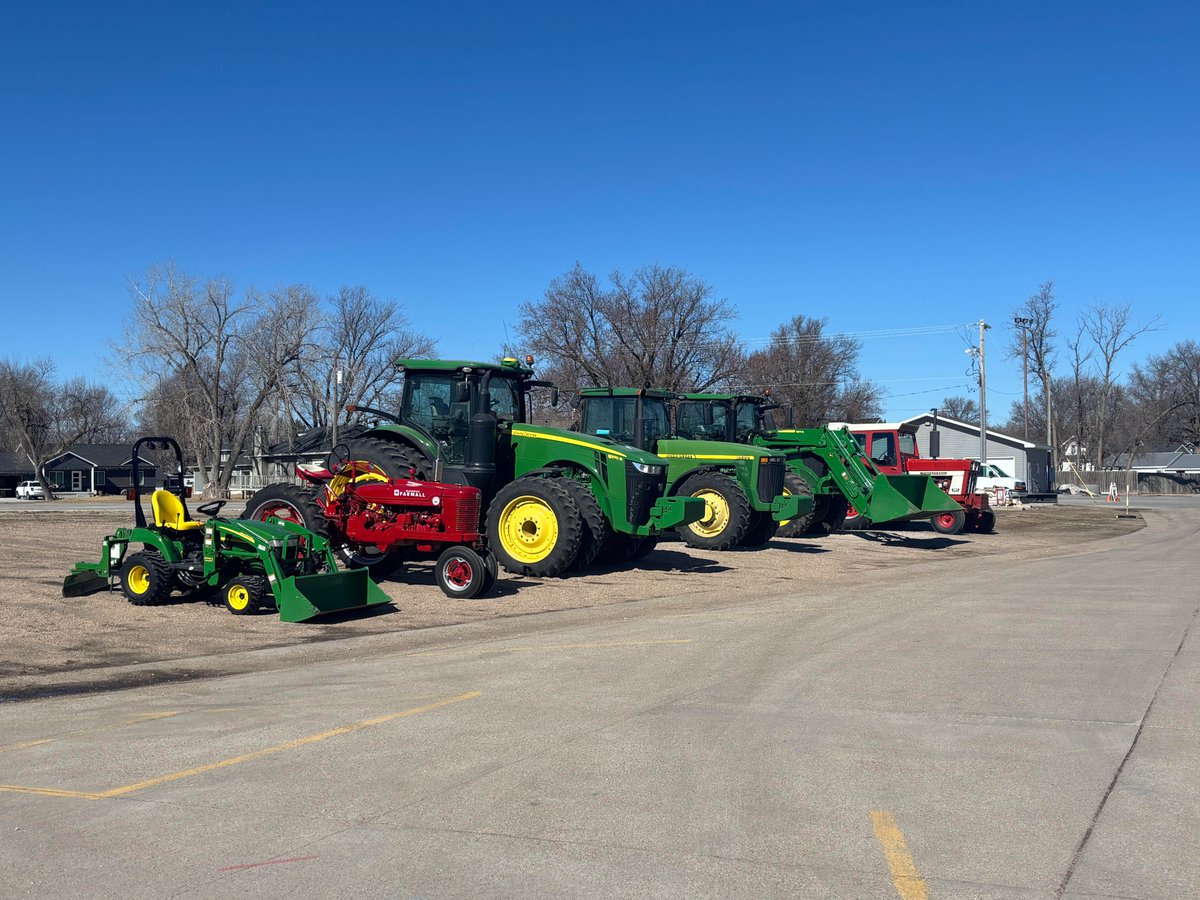 It's a perfect day to drive your tractor to school for FFA Week! #heartlandhuskies