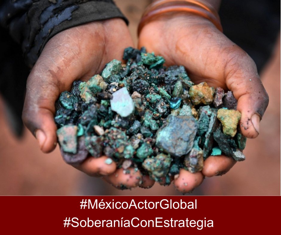 La transición hacia energías limpias refuerza el papel estratégico de México en minerales críticos. #MéxicoActorGlobal #MineralesCríticos