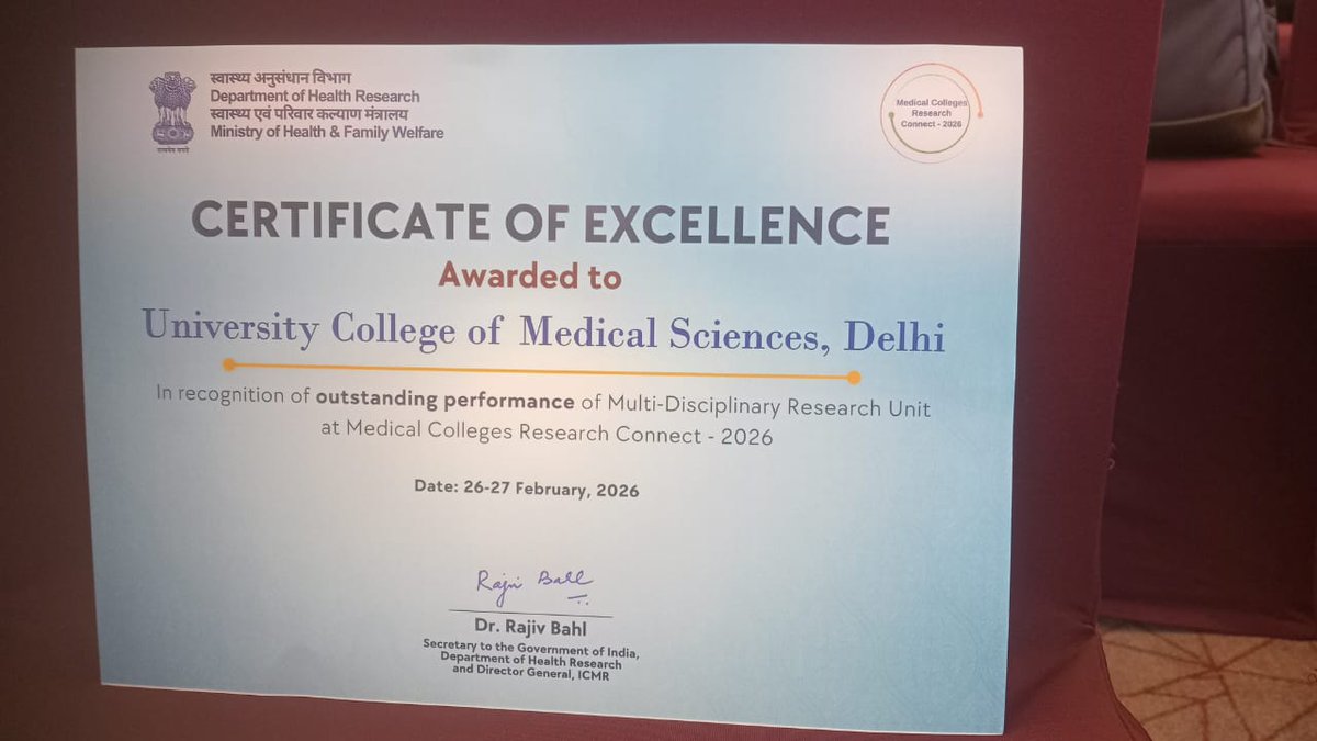 University College of Medical Sciences, Delhi tweet media