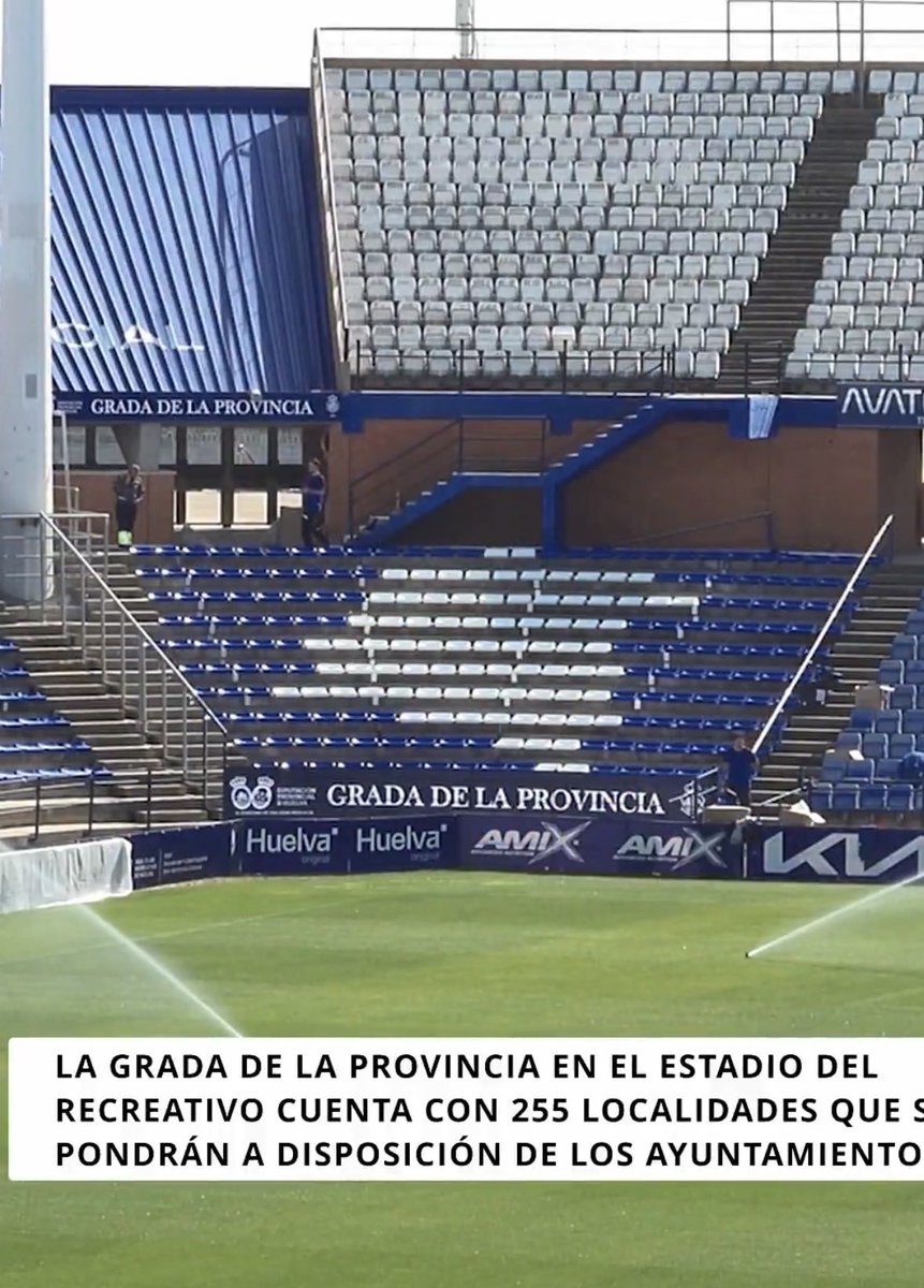 El <a href="/recreoficial/">RC Recreativo de Huelva</a> estrena la GRADA DE LA PROVINCIA.

Un sector de El Colombino con 255 localidades a disposición de los ayuntamientos de la provincia para acercar al Decano a los diferentes municipios de Huelva.

ℹ️ <a href="/Somos1Minuto/">1 Minuto</a>