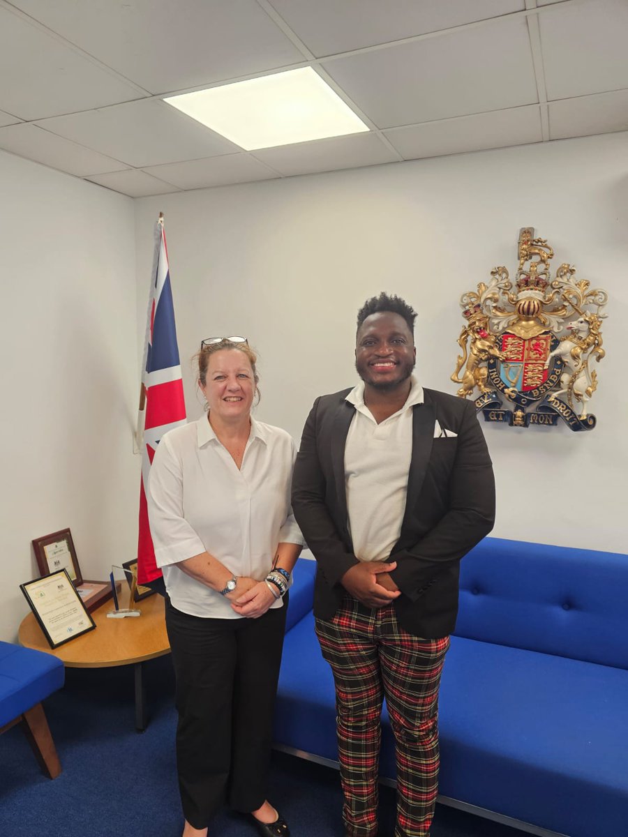 UKinSierraLeone's tweet photo. This week, I (High Commissioner) had the honour of meeting the Mayor of the London Borough of Camden, Councillor @EddieHanson .

Given the Mayor’s Sierra Leonean heritage, our discussion provided a valuable opportunity to reflect on the longstanding cultural links and strong community ties that continue to unite the United Kingdom🇬🇧 and Sierra Leone🇸🇱. These shared bonds remain a firm foundation for our partnership and mutual respect.

We also exchanged views on the important role that local authorities play in supporting diverse communities, fostering social cohesion, and strengthening the delivery of essential public services.

It was a constructive and insightful conversation, underscoring the enduring significance of our bilateral relationship and the shared values that underpin it.

#UKinSierraLeone #CommunityTies #SharedValues #LocalLeadership #heritage #UK #camdenlondon #London #uksl #CllrEddieHanson