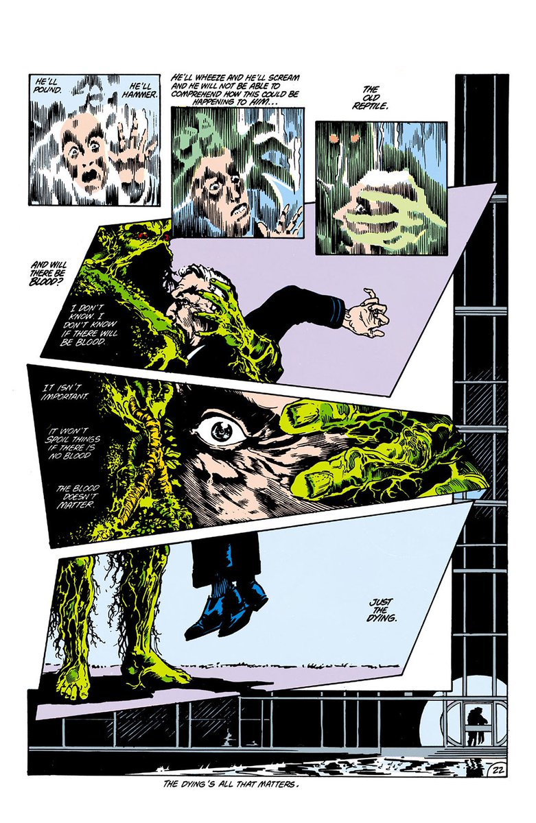 Sorazure15's tweet photo. God what an insanely inspired way to revitalize and reimagine the origins of swamp thing.

First real issue of Moore run and it’s already incredible 😮‍💨 https://t.co/Z0UEpq6ZiX