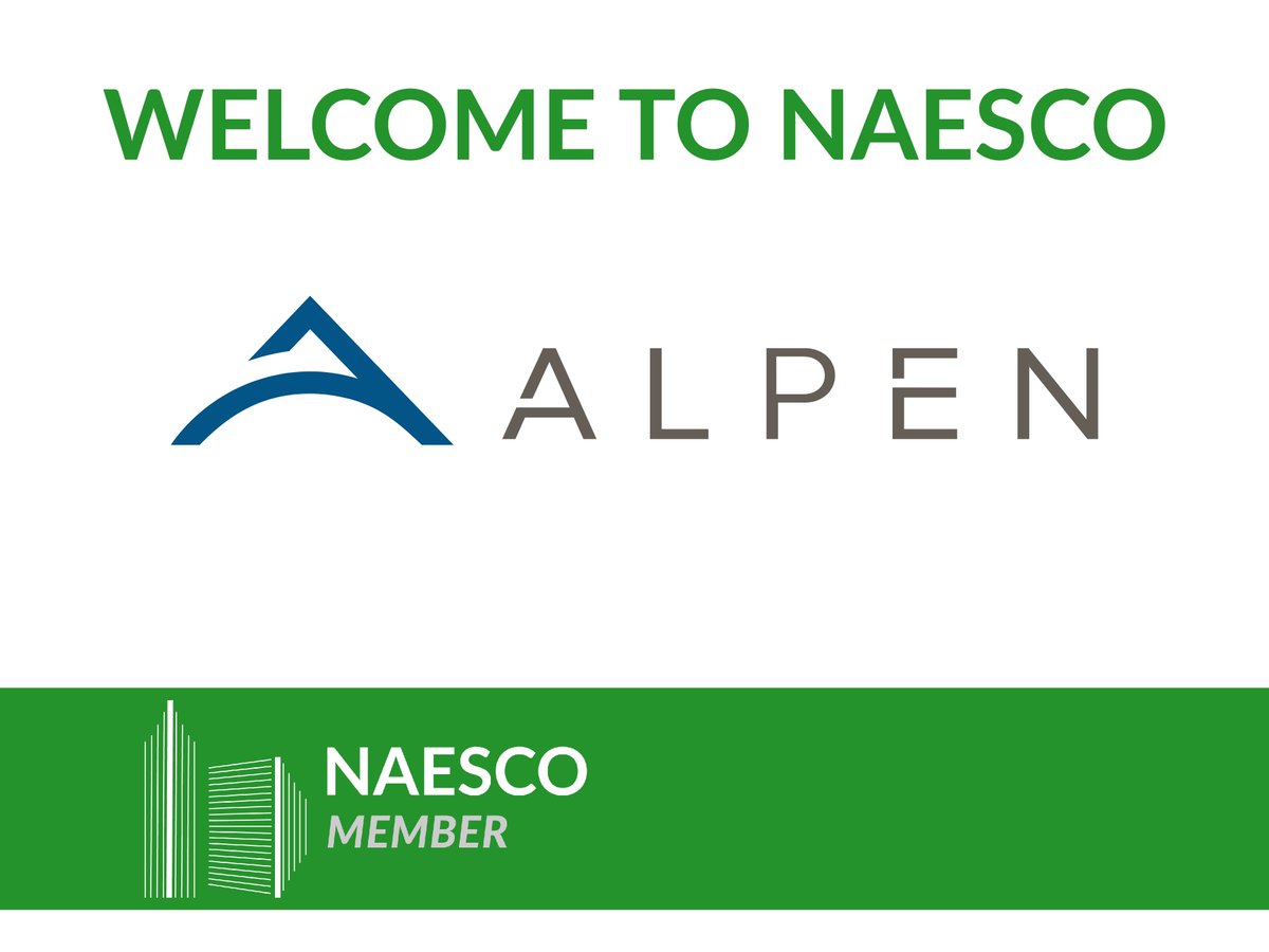NaescoNews's tweet photo. NAESCO welcomes Alpen High Performance Products as an Energy Service Affiliate Member company! https://t.co/RkP1xM0HLt https://t.co/YbGitCwOgS