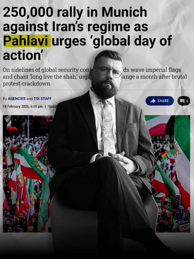 The Iranian people have chosen the person to lead them through this transition, and that is Reza Pahlavi.

This isn't simply my opinion. 

This is the cry of the people in Iran and across the globe.

The Iranians have been systematically silenced for 47 years by this brutal