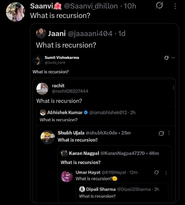 What is recursion?