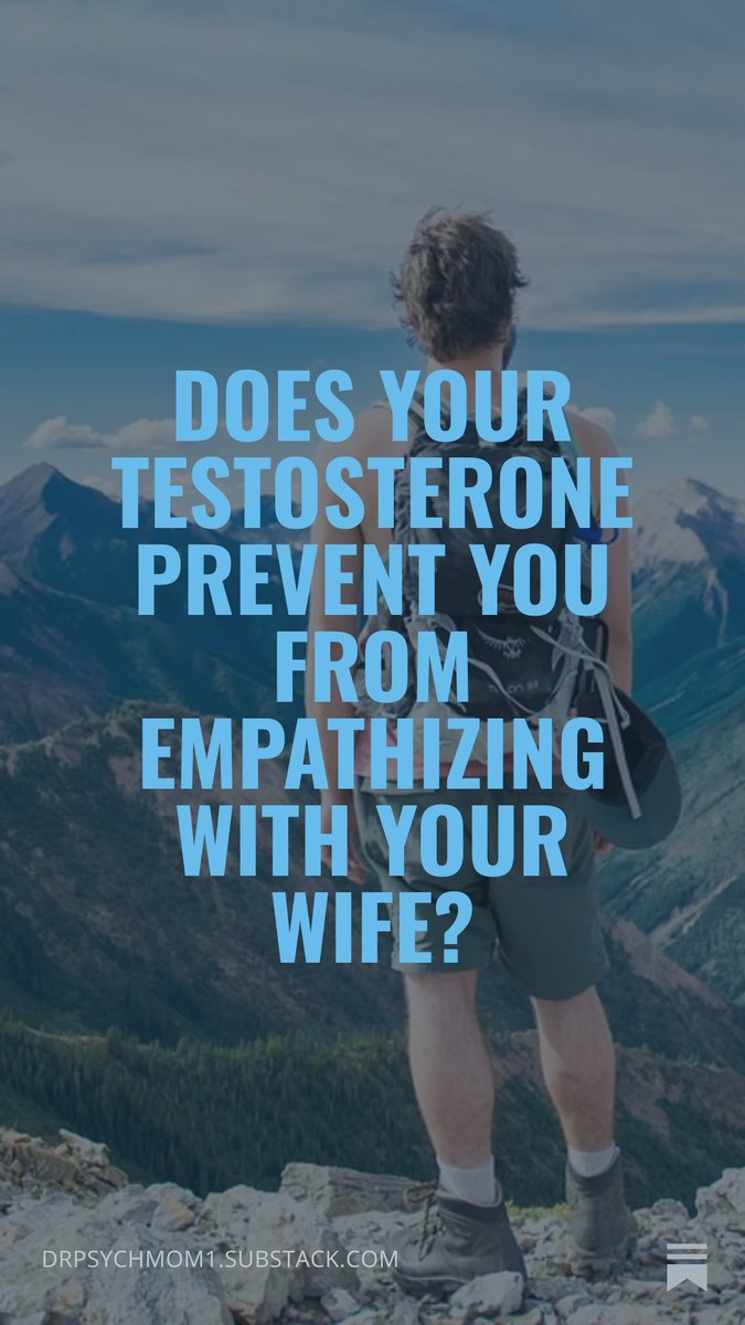 Testosterone is responsible for competitiveness, confidence, and aggression.  

open.substack.com/pub/drpsychmom…