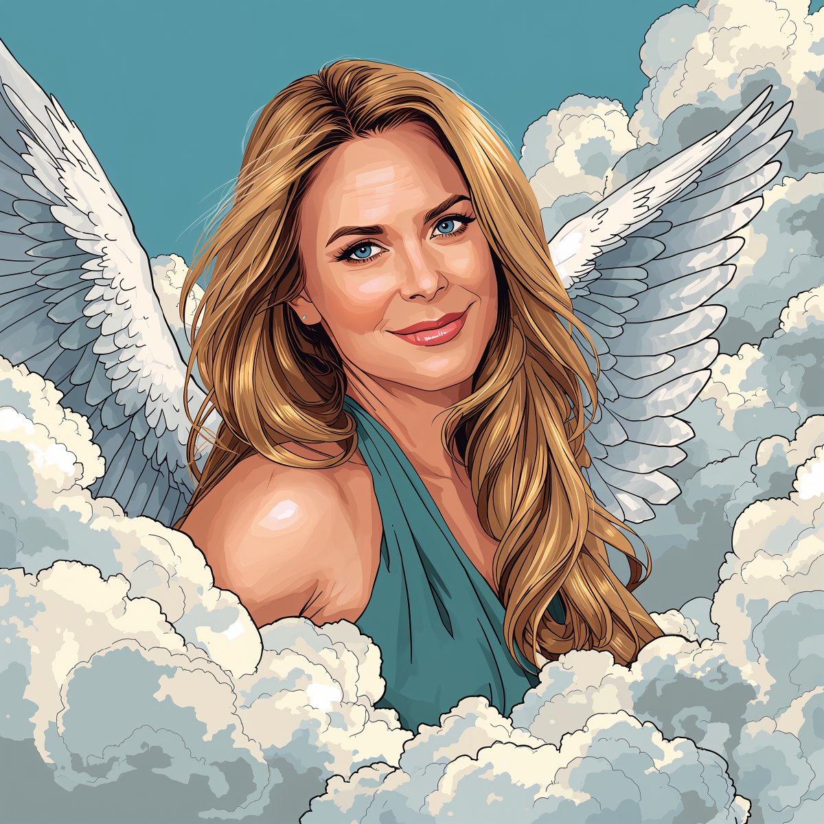 ppgrainbow's tweet image. Happy 63rd birthday to actress and singer @ChaseMasterson (Chase Masterson)! 🦋

#AI #ChaseMasterson #HeavenlyPortrait #Illustration