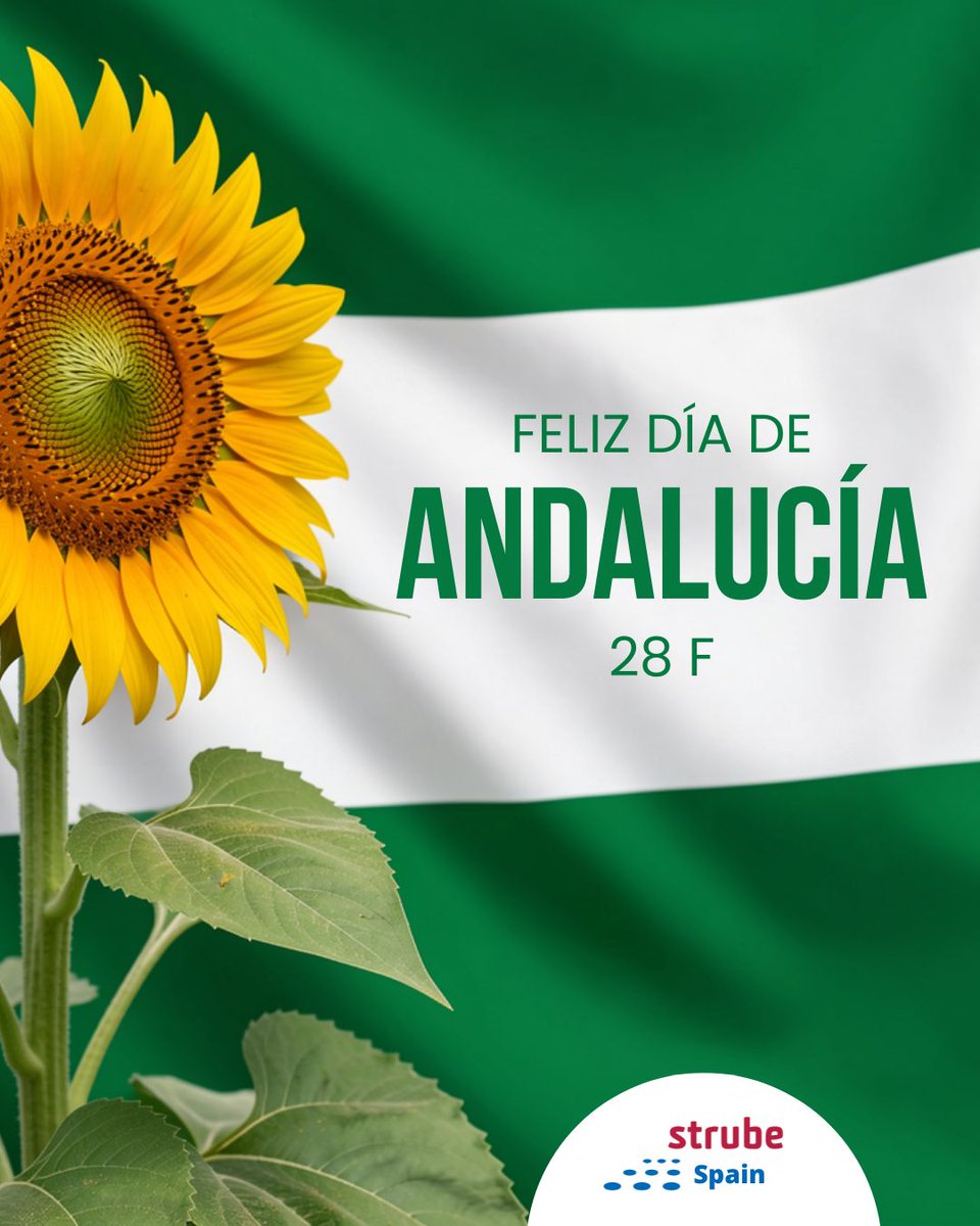 SpainStrube's tweet photo. Celebramos la fuerza del campo andaluz y el trabajo de quienes lo hacen posible.

Desde Strube Spain, nuestro reconocimiento y felicitación a todo el sector agrícola en el Día de Andalucía.

💚 Comprometidos con el futuro del campo.

https://t.co/a2NDUshrqc https://t.co/1o7Y2D0Osj
