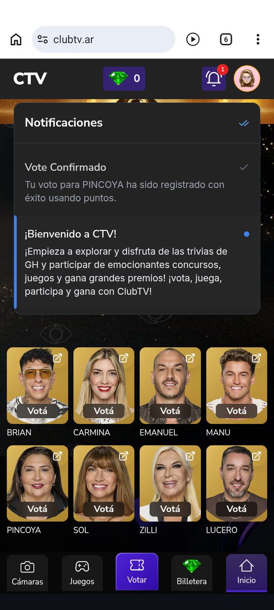 la_marce's tweet photo. @ampiciliina Listos mis votos! De vuelta a la locura #Lulo https://t.co/Lx8bGtStFS