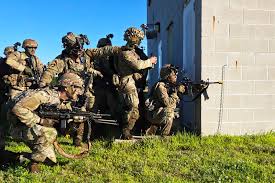 Oh hail, oh hail, oh Infantry! Queen of Battle Follow Me!