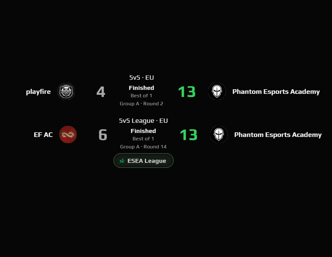 Phantom Esports tweet media