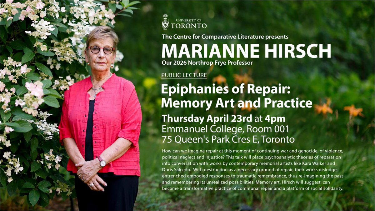 UofT Comparative Literature tweet media