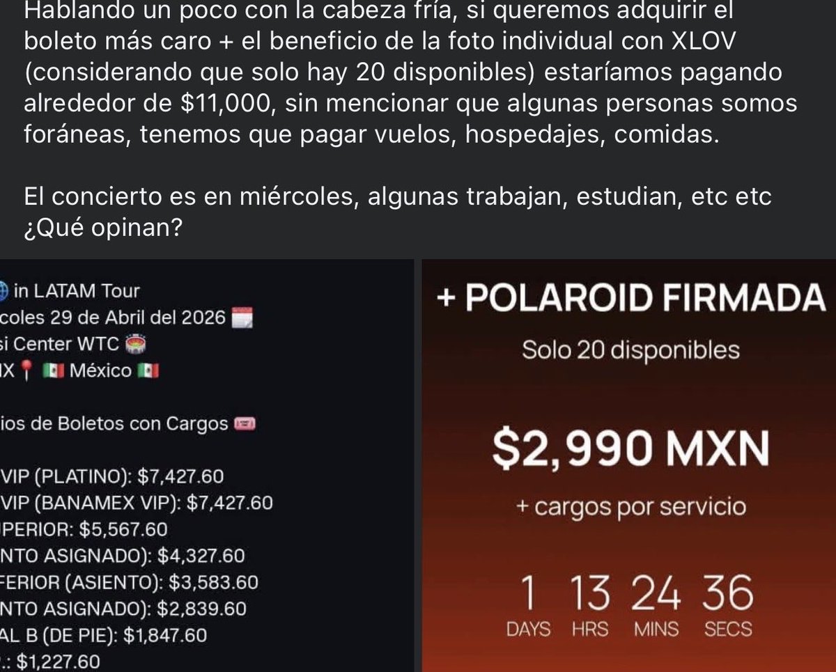 Keyrejon's tweet photo. ESO EVOLS!!!!! SIGAN CON EL BOICOT
Esto es una exageración
Bajen los precios @ninshi_ent 
#EvolMexicoExigePreciosJustos 
#XlovEnMéxicoConPreciosJustos 
#xlovlatamtour https://t.co/B9eIcoofeg