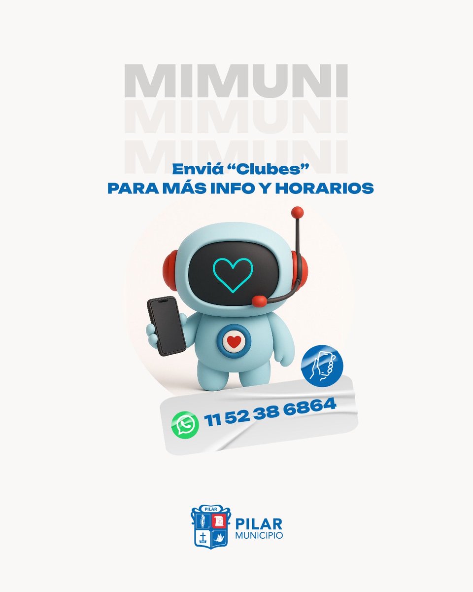 MunicipioPilar's tweet photo. 🤾‍♀️🏀🥋  ¡Mirá todos los deportes que podés hacer en el Club Municipal #Tribarrial!

Te esperamos para anotarte en la temporada 2026 y disfrutar al máximo del Club de tu barrio 🙌

➡️ 📲 Enviá “clubes” al Whatsapp de #MiMuni 11-5238-6864 para más info e inscripción. https://t.co/SELJypYNAu