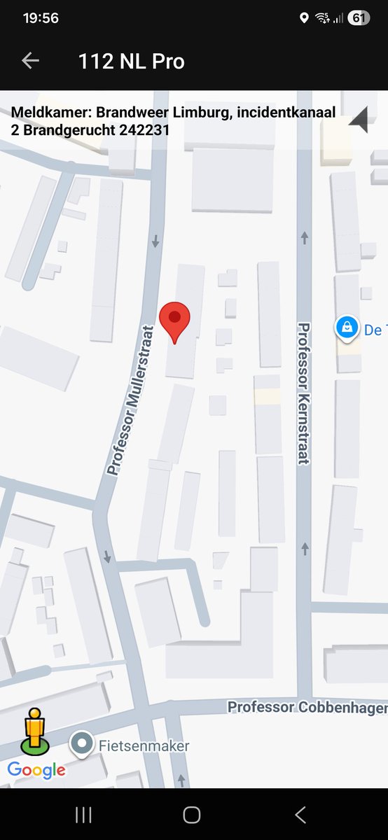 Brandgerucht in Maastricht