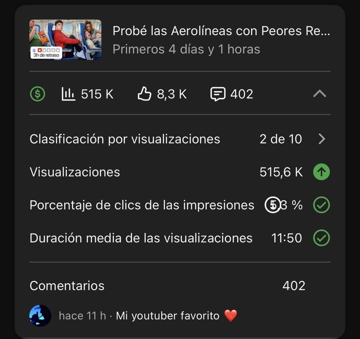Alexmarezz's tweet photo. 500K en el último video 💪🏼 https://t.co/03zGnmSiFd