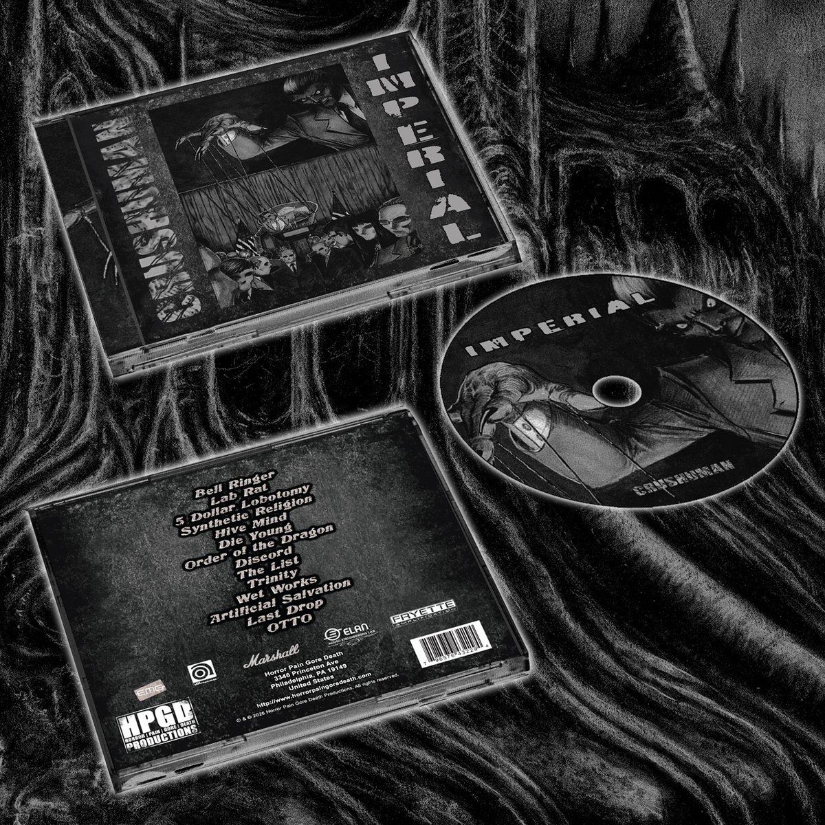 hpgd666's tweet image. Out now!

CRUSHUMAN "Imperial"  

Order @ bit.ly/crushimperial 

#crushuman #hpgd #deathmetal #grindcore #hardcore #punk #entombed #fearfactory #napalmdeath #obituary #slayer #terrorizer #voivod @revdanwilson
@RuthlessPro419