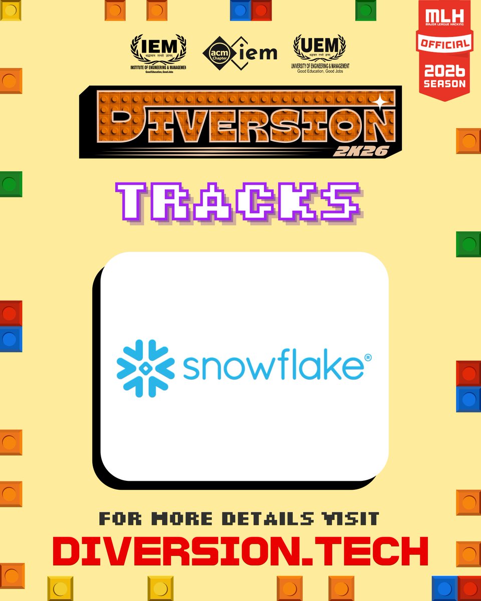 Diversion2K27's tweet photo. Here are the Tracks for Diversion 2K26 🚀Fire up those brains, break the limits, and cook up something absolutely unhinged 🔥💡Build wild. Think bold. Let the chaos innovate. 😈⚡
#diversion2k26 https://t.co/bLprwwTDcY