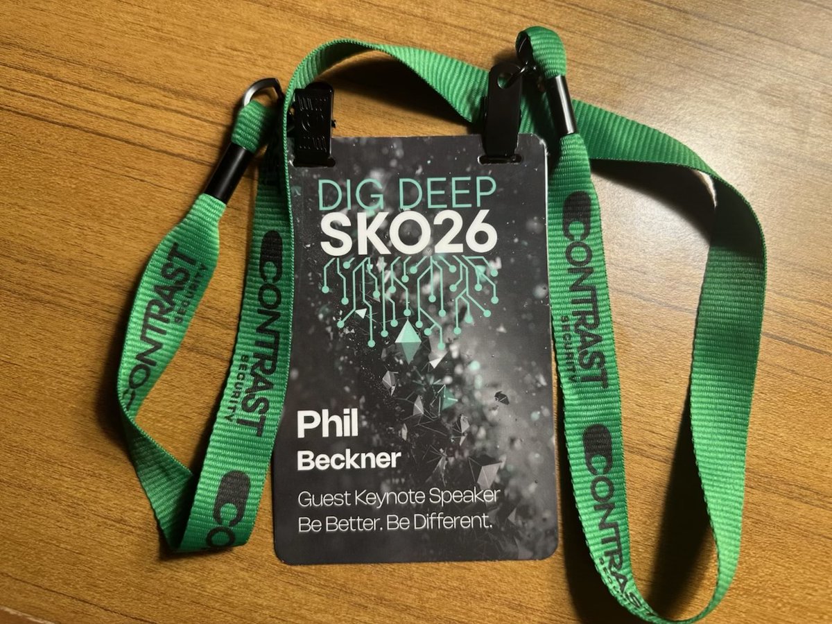 PhilBeckner's tweet image. Phenomenal Day getting to join @contrastsec for their Dig Deep Sales Kickoff as their keynote speaker!

Great group working to SEPARATE themselves from the majority!

#Better #Different