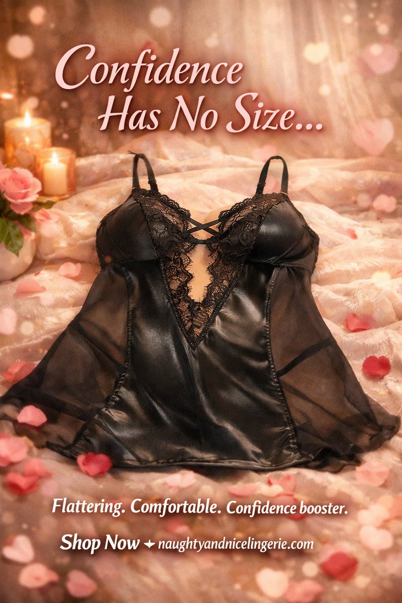 ❤️ Confidence Has No Size ❤️
Turn heads and fall in love with yourself again in the Quicktime Babydoll Set — designed to celebrate curves beautifully.
Because sexy isn’t a size… it’s an attitude.
Shop👉:
naughtyandnicelingerie.com/product/stm-pl…
Tag someone who deserves to feel AMAZING tonight 💋