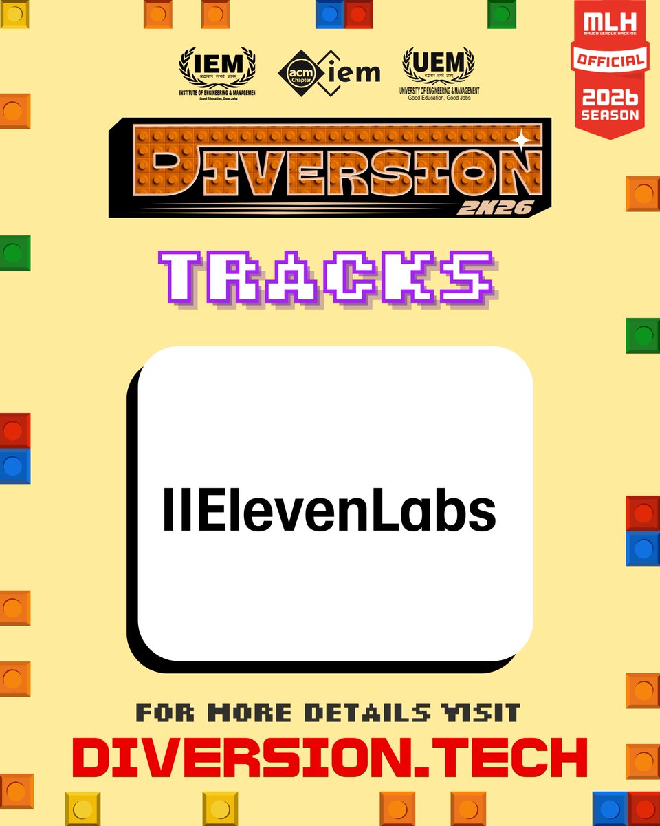 Diversion2K27's tweet photo. Here are the Tracks for Diversion 2K26 🚀Fire up those brains, break the limits, and cook up something absolutely unhinged 🔥💡Build wild. Think bold. Let the chaos innovate. 😈⚡
#diversion2k26 https://t.co/lGXi0TBjCA