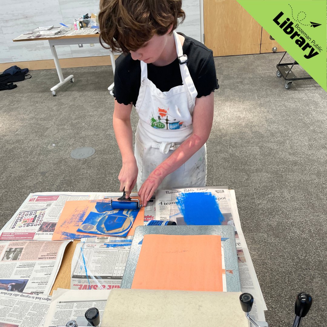 📸 We had so much fun making collagraph prints during Tween Art Studio this week!