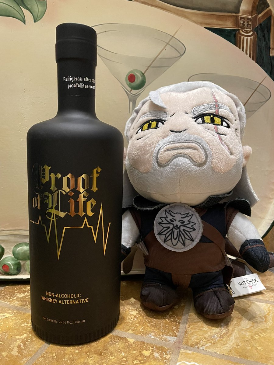 The second non-alcoholic whiskey we’ve sampled, Proof of Life relies heavily on its spicy finish, which makes it an easy to use mocktail component, but not the best for drinking neat. Still, for a nearly zero proof old fashioned, it’s great. Grumpy Geralt approves!