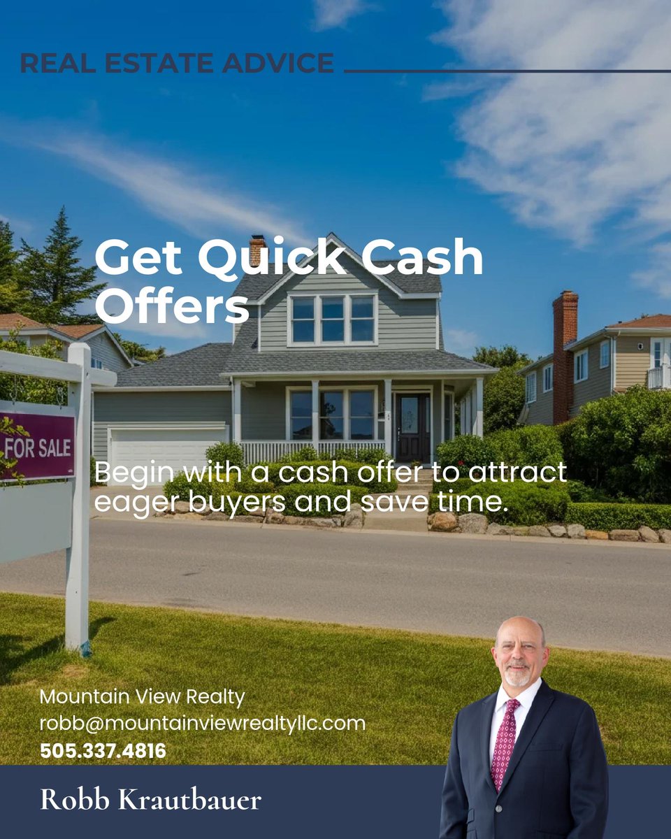 RobbKrautbauer's tweet image. Busy lifestyle? No problem! Our 'List with a Twist' lets you sell your home hassle-free by starting with a cash offer! 🏠✨ Attract competitive buyers &amp;amp; maximize your home's value, on your schedule. Ready for less stress? Let’s chat! 🚀#RealEstateMadeEasy