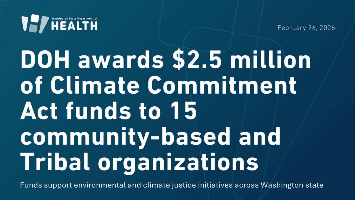 Washington State Department of Health tweet media