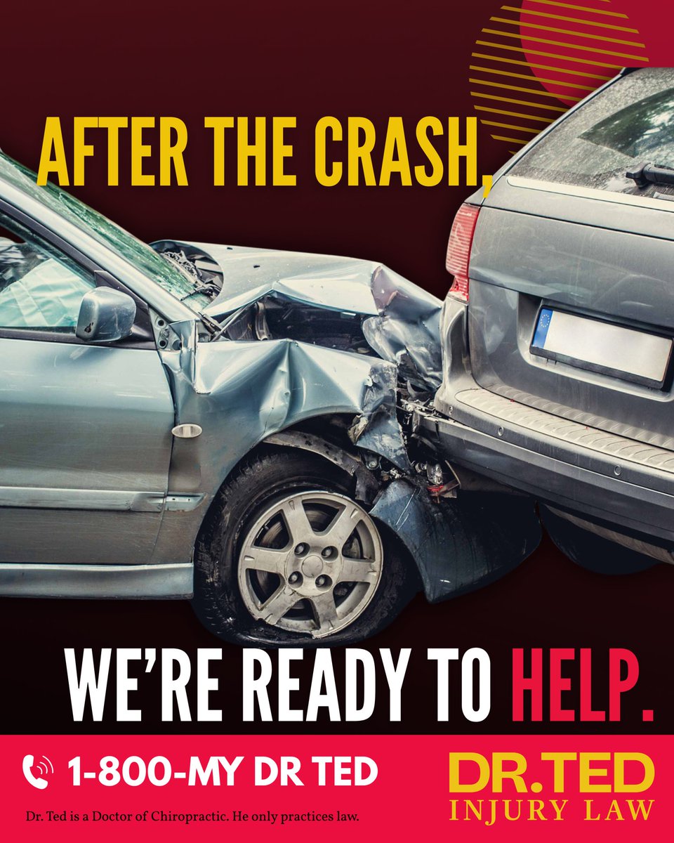 Ted_Greve's tweet image. After the crash, questions pile up fast. We’re ready to help you move forward with confidence.

 #AfterTheCrash #CarAccidentLawyer #DrTed #InjuryHelp