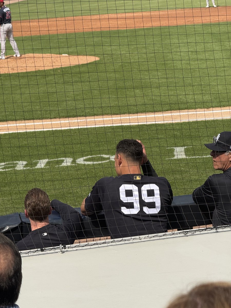 Judge with Bucky Dent