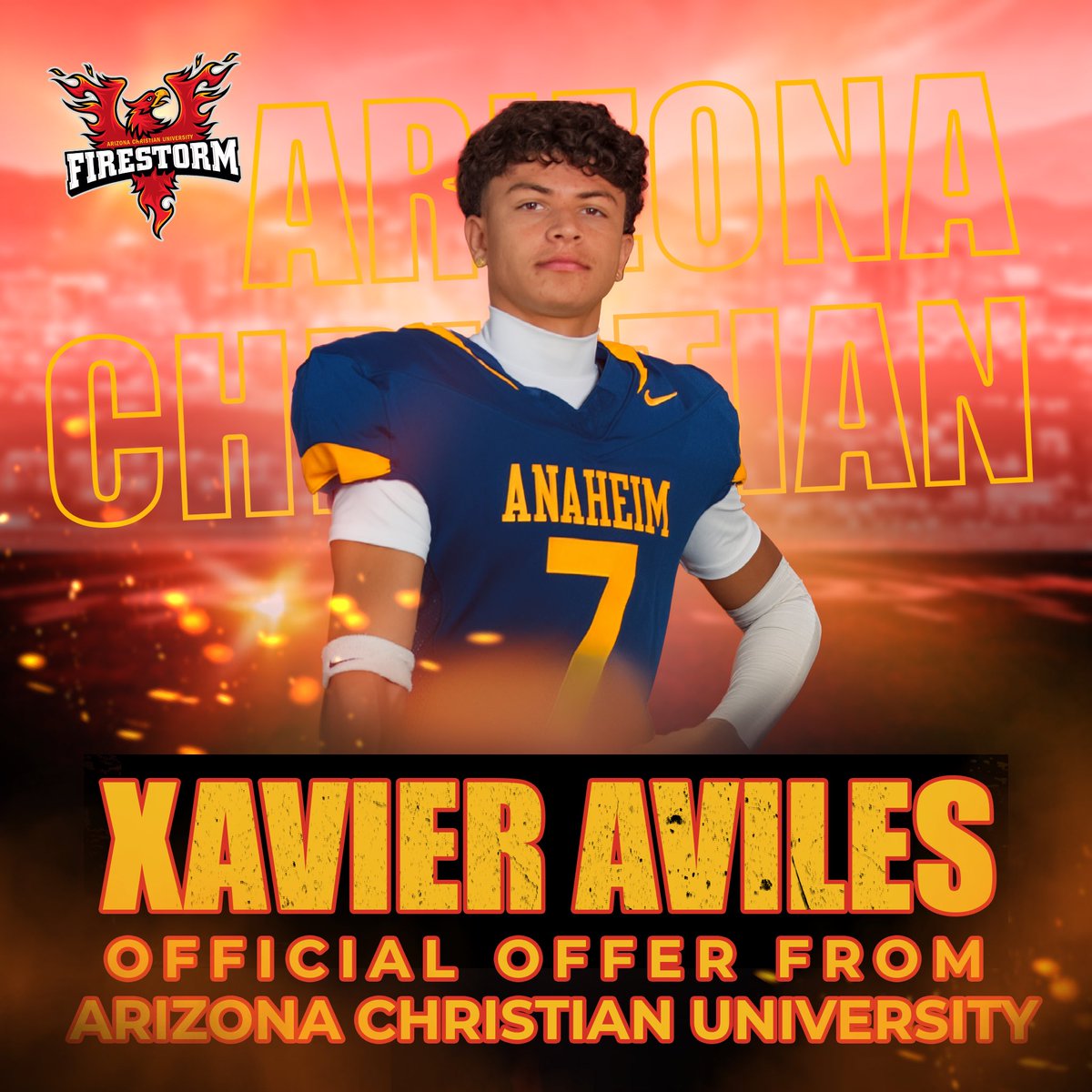 chavezimages's tweet photo. 🎉🏈 Big shoutout to Xavier! 🏈🎉 

We're thrilled to announce that he has received an official football offer from Arizona Christian University! This is such an exciting opportunity, and we couldn't be happier for him as he embarks on this new journey. https://t.co/GxZe2LMVta