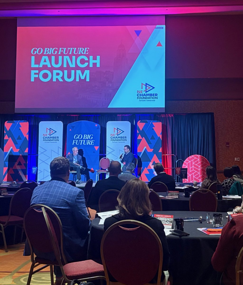NewPowerNeb's tweet photo. We were happy to participate in discussions about Nebraska’s clean energy future at the @NebraskaChamber “Go Big Future” forum earlier this week! Another great event by one of our outstanding partners. https://t.co/ppAlYbh2F4