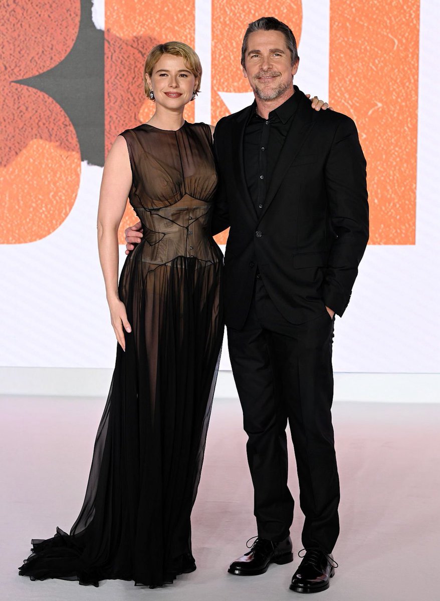 _filmcrave's tweet photo. Jessie Buckley and Christian Bale at ‘THE BRIDE!’ world premiere in London. 📷 https://t.co/uvopQoQNKe